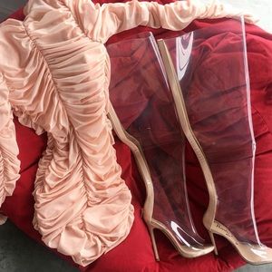 Transparent Over The Knee Heels Boots